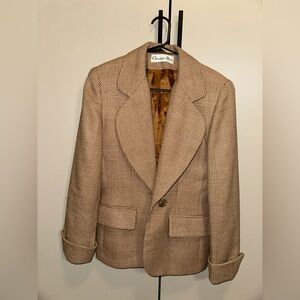 Vintage Christian Dior Women’s Mini Skirt Wool and Alpaca Suit Size 4